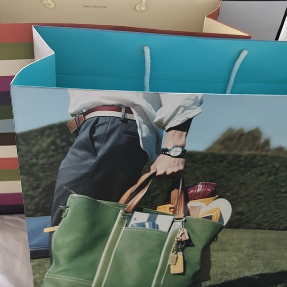 Large Y2k COACH Gift Bags Lot of 7 varieties - Picture 4 of 12